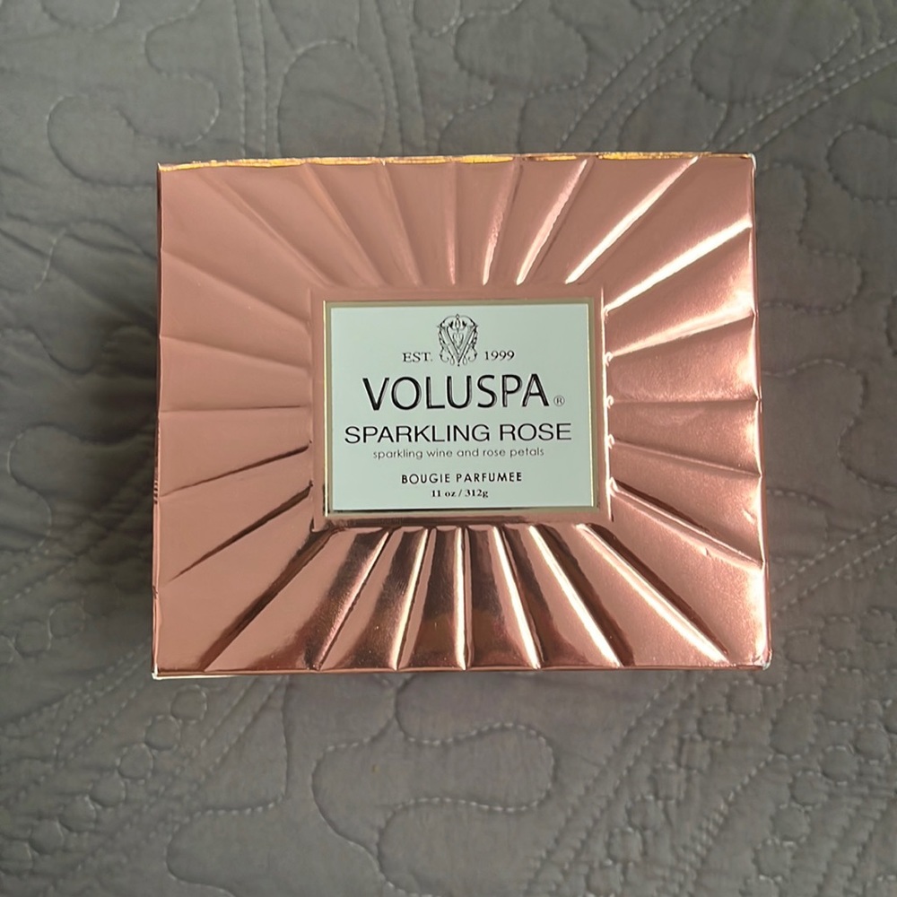 Brand new Voluspa sparkling rose candle
